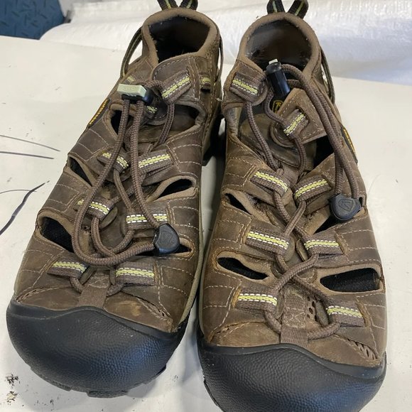 Keen newport men\'s brown leather waterproof hiking sandal 1004147 size 9 main image 10